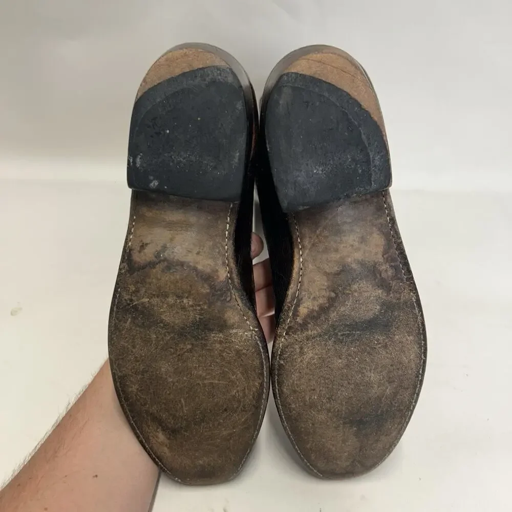 Vintage Lucchese Western Cowboy Boots Goat “Brown”